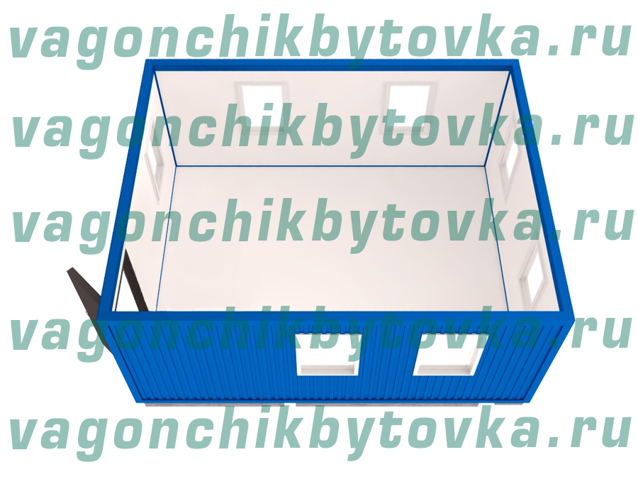 Жилой мобильный модуль для временного проживания из 2-х шт БК